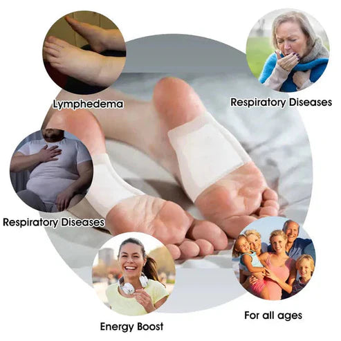 Bee Venom Lymphatic Drainage & Slimming Foot Patches (Set of 10 Patches)